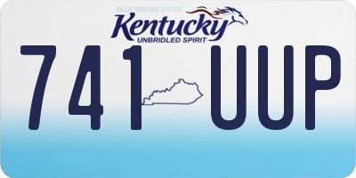 KY license plate 741UUP