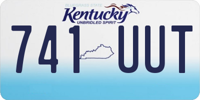 KY license plate 741UUT