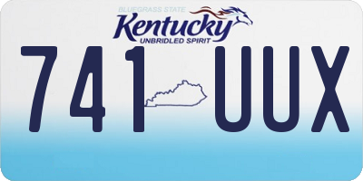 KY license plate 741UUX