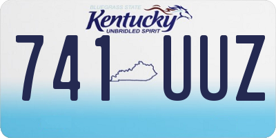 KY license plate 741UUZ