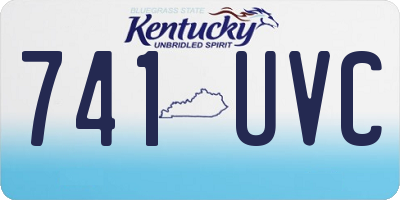 KY license plate 741UVC