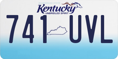 KY license plate 741UVL