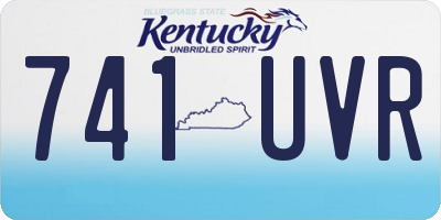 KY license plate 741UVR