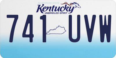 KY license plate 741UVW