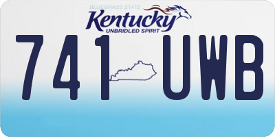 KY license plate 741UWB