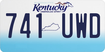 KY license plate 741UWD