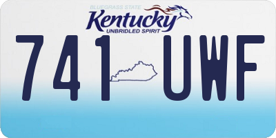 KY license plate 741UWF
