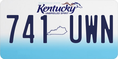 KY license plate 741UWN