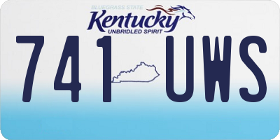 KY license plate 741UWS