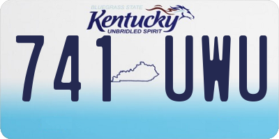 KY license plate 741UWU
