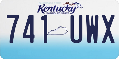 KY license plate 741UWX