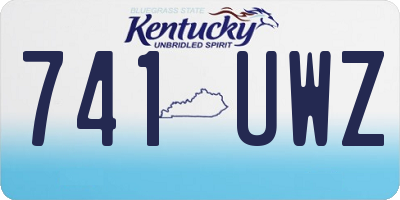 KY license plate 741UWZ
