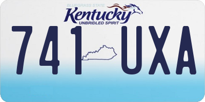 KY license plate 741UXA