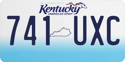 KY license plate 741UXC