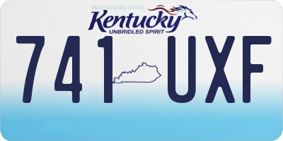 KY license plate 741UXF