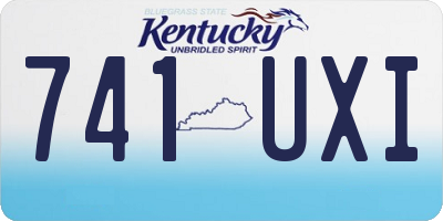 KY license plate 741UXI