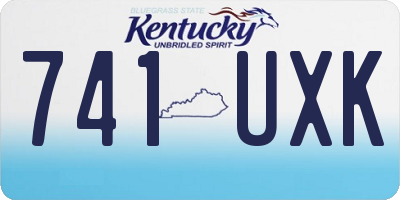KY license plate 741UXK
