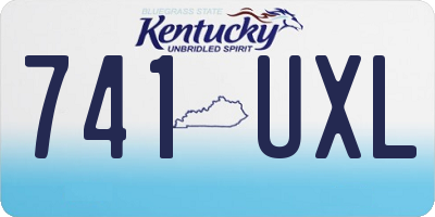 KY license plate 741UXL