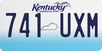 KY license plate 741UXM