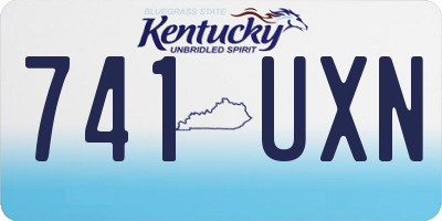 KY license plate 741UXN