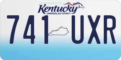 KY license plate 741UXR