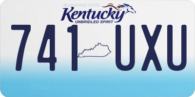 KY license plate 741UXU