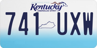 KY license plate 741UXW