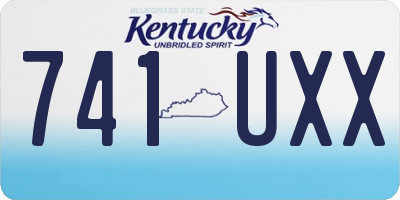 KY license plate 741UXX