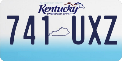 KY license plate 741UXZ