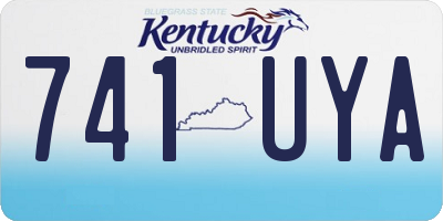 KY license plate 741UYA