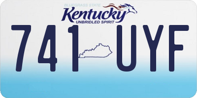 KY license plate 741UYF
