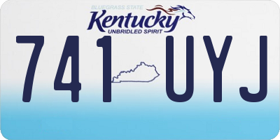 KY license plate 741UYJ
