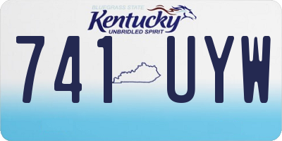 KY license plate 741UYW