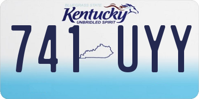 KY license plate 741UYY