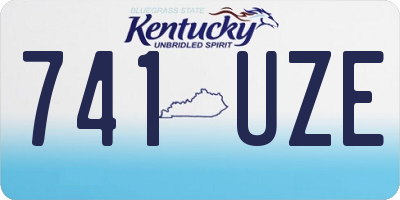 KY license plate 741UZE