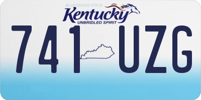 KY license plate 741UZG