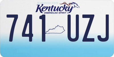 KY license plate 741UZJ