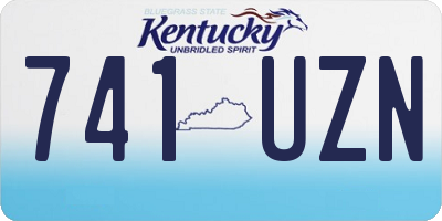 KY license plate 741UZN