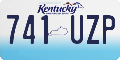 KY license plate 741UZP