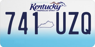KY license plate 741UZQ
