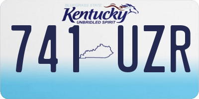 KY license plate 741UZR