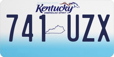 KY license plate 741UZX