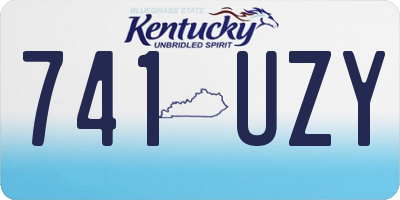 KY license plate 741UZY