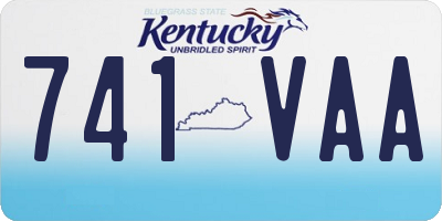 KY license plate 741VAA