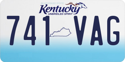 KY license plate 741VAG