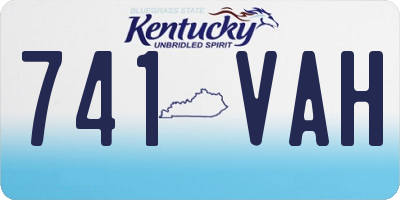 KY license plate 741VAH