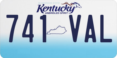 KY license plate 741VAL