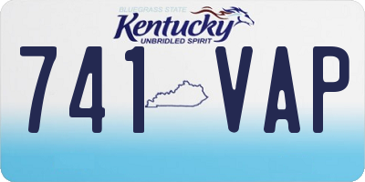 KY license plate 741VAP