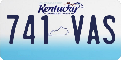 KY license plate 741VAS