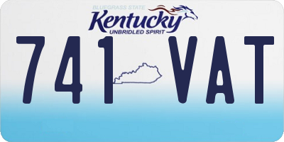KY license plate 741VAT